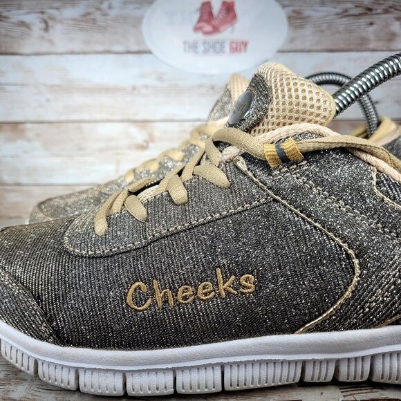 Cheeks Women's Athletic Shoes - Brown and Tan - Picture 6 of 10